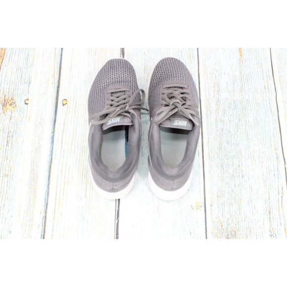 Nike Gray Mesh Lace Up Low Top Sneaker Running Shoes Size 8 - Picture 7 of 9